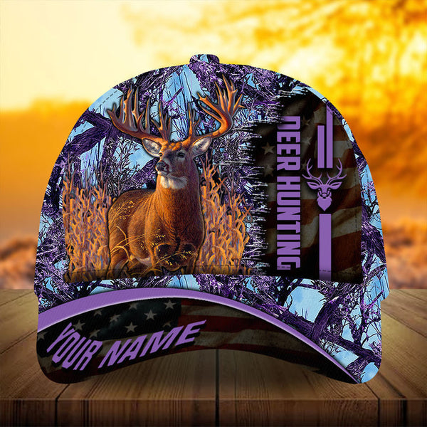 Maxcorners Premium Camouflage Deer Hunting Camo Pattern 3D Multicolor Personalized Cap