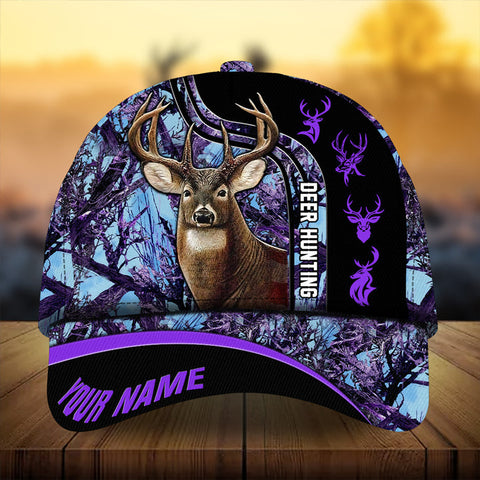 Maxcorners Premium Unique Hunting Deer Personalized Hats 3D Multicolored