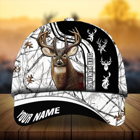 Maxcorners Premium Unique Hunting Deer Personalized Hats 3D Multicolored