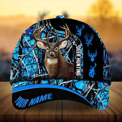 Maxcorners Premium Unique Hunting Deer Personalized Hats 3D Multicolored