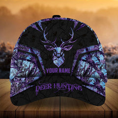 Maxcorners Epic Deer Hunting Art Camo Pattern 3D Multicolor Personalized Cap