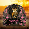 Maxcorners Eternity Cracked Deer Running Deer Hunting Camo Pattern 3D Multicolor Personalized Cap