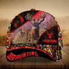 Maxcorners Majestic Of Ancient Deer Pattern Deer Hunting 3D Multicolor Personalized Cap