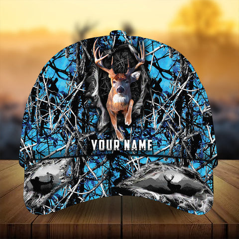 Maxcorners Awesome Art Deer Hunting Camo Pattern 3D Multicolor Personalized Cap