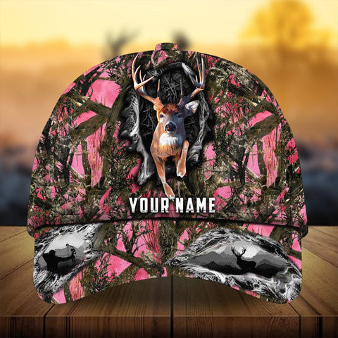 Maxcorners Awesome Art Deer Hunting Camo Pattern 3D Multicolor Personalized Cap