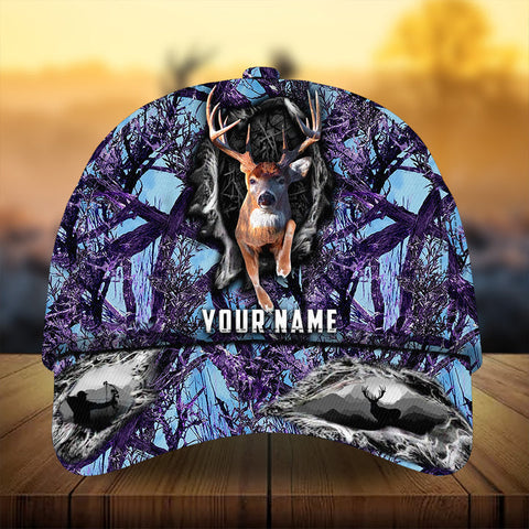 Maxcorners Awesome Art Deer Hunting Camo Pattern 3D Multicolor Personalized Cap