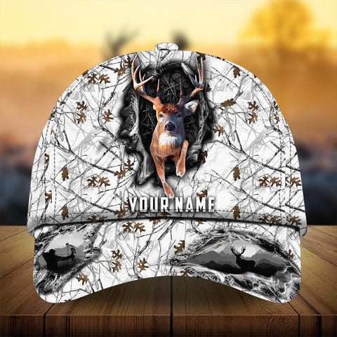 Maxcorners Awesome Art Deer Hunting Camo Pattern 3D Multicolor Personalized Cap