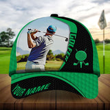 Maxcorners Golf Premium Art Boomerang Personalized Name All Over Printed Cap