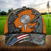 Maxcorners Golf Cool American Metal Personalized Name All Over Printed Cap