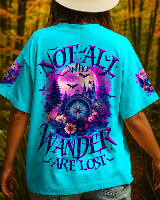 Maxcorners Not All Who Wander Are Lost Compass Halloween All Over Print LM1501