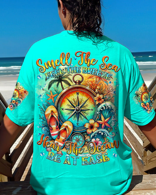Maxcorners Smell The Sea Feel The Breeze Compass All Over Print LM2101