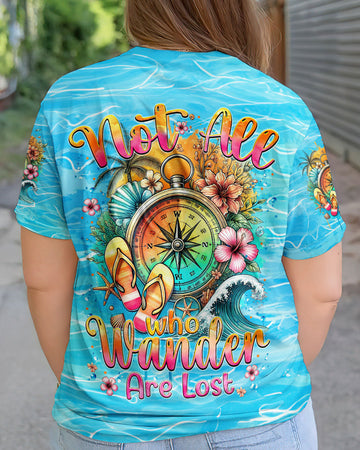 Maxcorners Not All Who Wander Are Lost Compass All Over Print LM2101