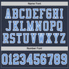 Maxcorners Custom Navy Light Blue-White Mesh Authentic Football Jersey LM2605