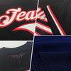 Maxcorners Custom Navy Red-White Mesh Authentic Throwback Baseball Jersey LM2605
