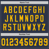 Maxcorners Custom Navy Gold Mesh Authentic Football Jersey LM2605