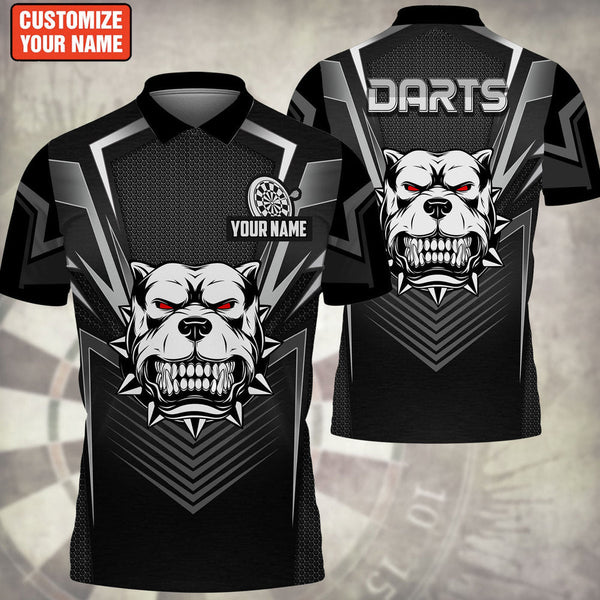 Maxcorners Darts Skull Personalized Name 3D Shirt For Darts Player