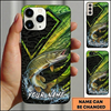 Maxcorners Geometric Scale Custom Name Fishing Phone Case