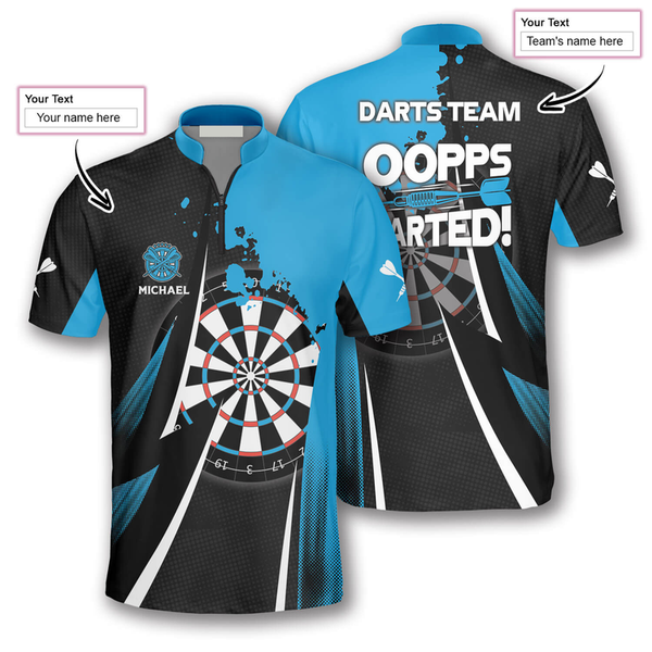 Maxcorners Oopps I Darted Darts Personalized Name And Team Name 3D Shirt