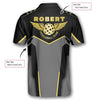 Max Corner Personalized Name and Team name Heartbeat Pulse Line Wings Pickleball 3D Polo Shirt