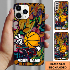 Maxcorners Basketball Graffiti Cartoon Player Personalized 3D Phone Case