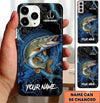 Maxcorners Fishing Phone Case Anchor Lightning Wave Rings Custom Name Phone Case