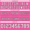 Maxcorners Custom Pink White-Black Authentic Football Jersey LM2605