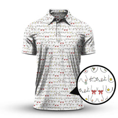 Maxcorners Funny Pattern Golf shirt, Crazy Golf Shirt, Golf Gift For Men