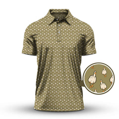 Maxcorners Duck You Pattern Golf Polos, Crazy Golf Shirts, Funny Golf Gift For Men