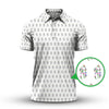 Maxcorners Flower Art Drawing Pattern Golf Polos, Funny Golf Shirt, Crazy Golf Shirts For Men