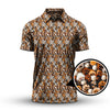 Maxcorners Paw Pattern Golf Shirt For Pet Lover, Funny Golf Polos, Crazy Golf Shirts For Golfers