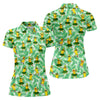Maxcorners Funny Hula Banana Tropical Hawaiian Golf Shirt, Golf Polo For Women, Printed Golf Shirt LM1507