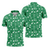 Maxcorners Golf Items Seamless Pattern St. Patrick’s Day Shamrock Golf Shirt, Polo Shirts For Men, Golf Shirts For Men