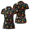 Maxcorners Retro Bigfoot Boombox Pattern Golf Shirt, Women’s Golf Polo, Golf Shirts For Women, Printed Golf Shirt LM1507