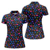 Maxcorners Neon Desert Cactus Buffalo Hawaiian Golf Shirt, Golf Polo For Women, Printed Golf Shirt LM1507