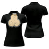 Maxcorners Black Funny Dickhead Faux Chest Golf Shirt, Women's Golf Tops, Ladies Golf Shirts LM1507