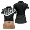 Maxcorners Personalized Hairy Beer Belly Golf Polo Shirt, Women's Golf Polo, Ladies Golf Top LM1507