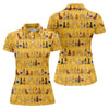 Maxcorners Funny Adult Party Bottle Pattern Golf Shirt, Golf Shirts For Women, Ladies Golf Top LM1507