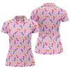 Maxcorners Funny Adult Novelty Pink Pattern Golf Shirt, Ladies Golf Tops, Women’s Golf Apparel LM1507