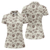 Maxcorners Funny Bigfoot Western Style Hawaiian Golf Shirt, Women's Golf Tops, Ladies Golf Shirts LM1507