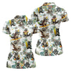 Maxcorners Raccoon Beach Vacation Hawaiian Shirt, Hawaiian Shirt For Women, Tropical Button Up Shirt LM1507