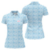 Maxcorners Blue Girl Dad All Over Print Golf Polo Shirt, Golf Polo For Women, Ladies Golf Shirt LM1507