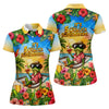 Maxcorners Frog Hammock 5 Oclock Somewhere Tropical Golf Shirt, Ladies Golf Shirts, Women’s Golf Apparel LM1507