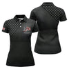 Maxcorners America 250 Freedom Patriotic Golf Polo Shirt, Women’s Golf Apparel, Golf Shirts For Women LM1507