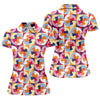 Maxcorners Funny Adult Retro Checkered Novelty Golf Shirt, Golf Tops For Women, Ladies Golf Top LM1507