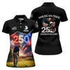 Maxcorners Custom America 250 Fireworks Golfer Polo Shirt, Women's Golf Polo, Golf Tops For Women LM1507