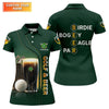 Maxcorners Birdie Bogey Eagle Par Golf And Beer St Patrick's Day Green Women's Golf Tops, Ladies Golf Polos