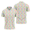 Maxcorners St Patrick's Day Lucky Charms White Golf Shirt, Cute Golf Outfit, Polo Shirts For Men, Golf Shirts For Men