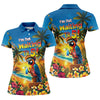 Maxcorners I'm Not Waiting Til 5 Funny Parrot Hawaiian Golf Shirt, Women's Golf Tops, Ladies Golf Shirts LM1507