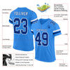 Maxcorners Custom Powder Blue Royal-White Mesh Authentic Football Jersey LM2605