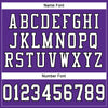 Maxcorners Custom Purple White-Black Mesh Authentic Football Jersey LM2605